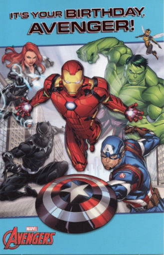 Picture of ITS YOUR BIRTHDAY, AVENGER! BIRTHDAYS CARD AVENGERS